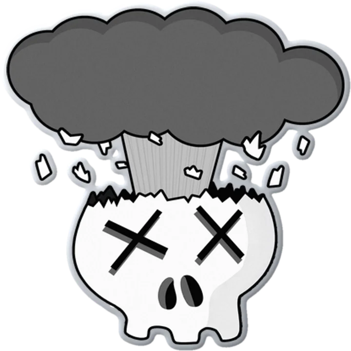 Mindblown Skull Pin