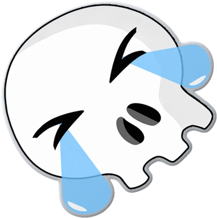ROFL Skull Pin