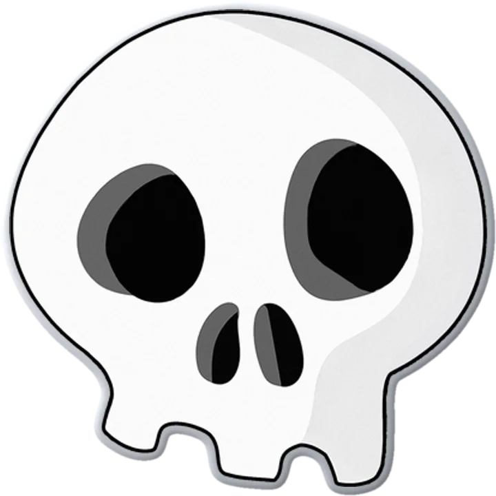 Trench Skull (No Jaw) Pin