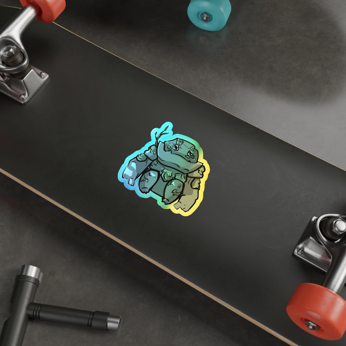 Big Izzy Holographic Sticker (Chibi-Style)