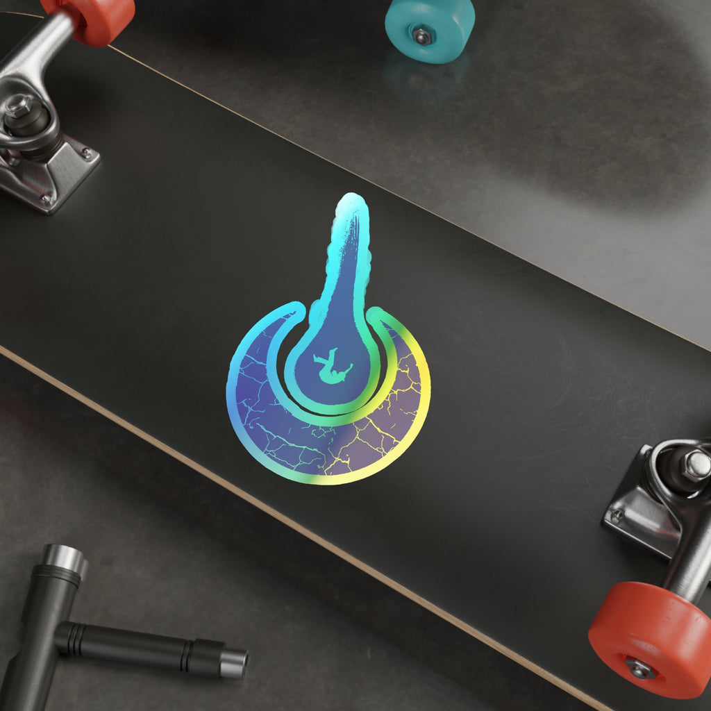 Maurice Africh Logo Holographic Sticker (Violet)