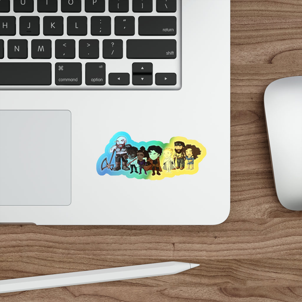 The Crew Holographic Sticker (Chibi-Style)