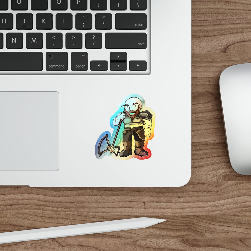 Mars Holographic Sticker (Chibi-Style)