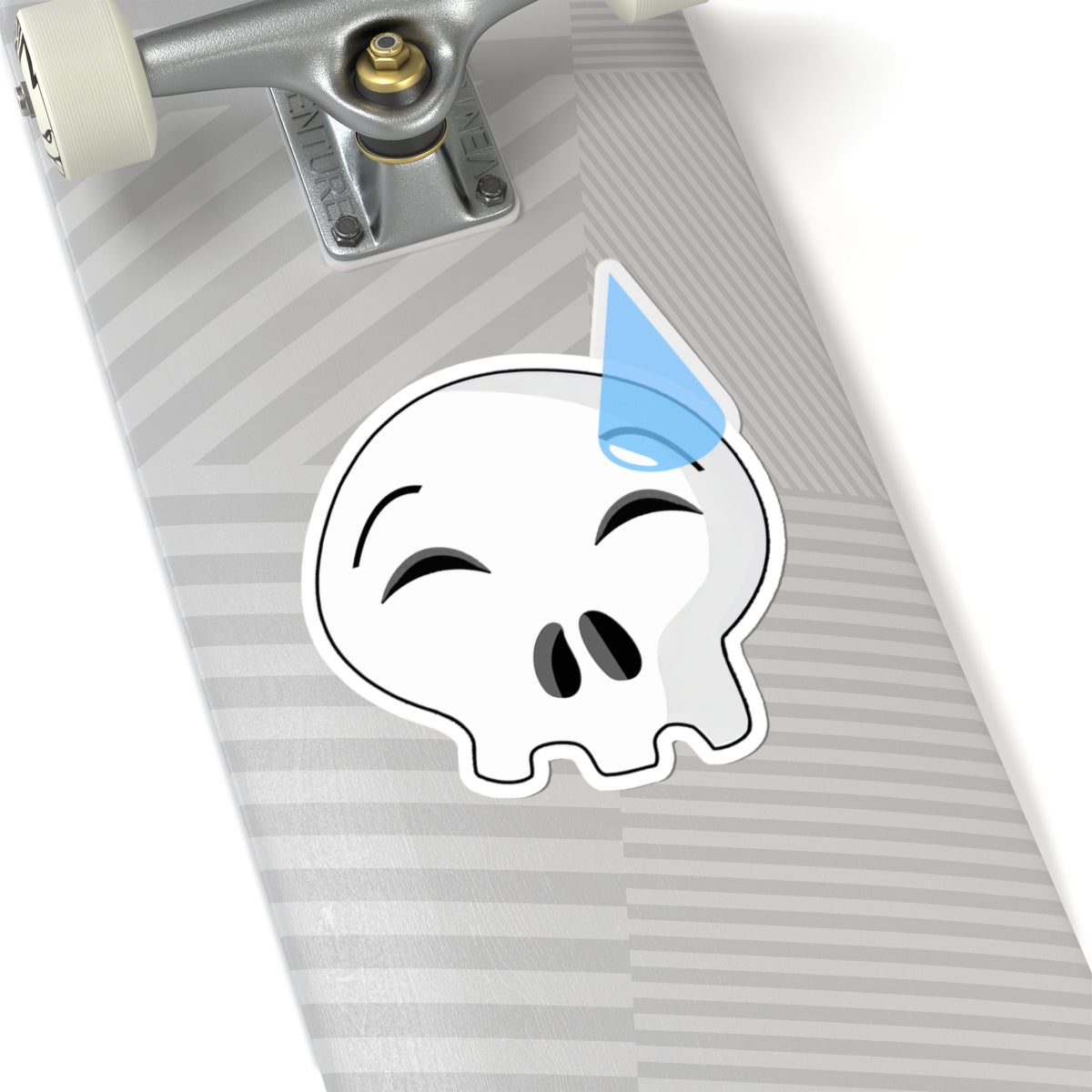 Nervous Sweating Skull Sticker