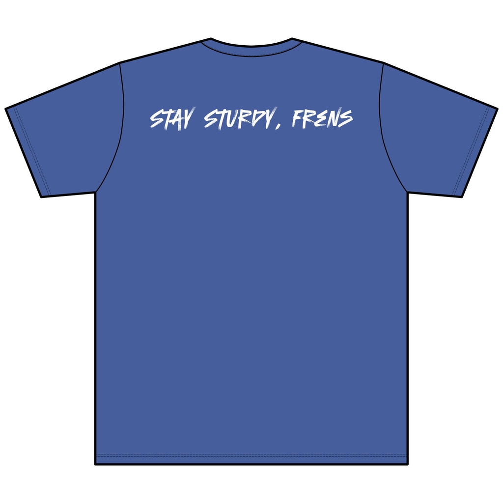 Stay Sturdy, Frens Crest Heather V-Neck Tee