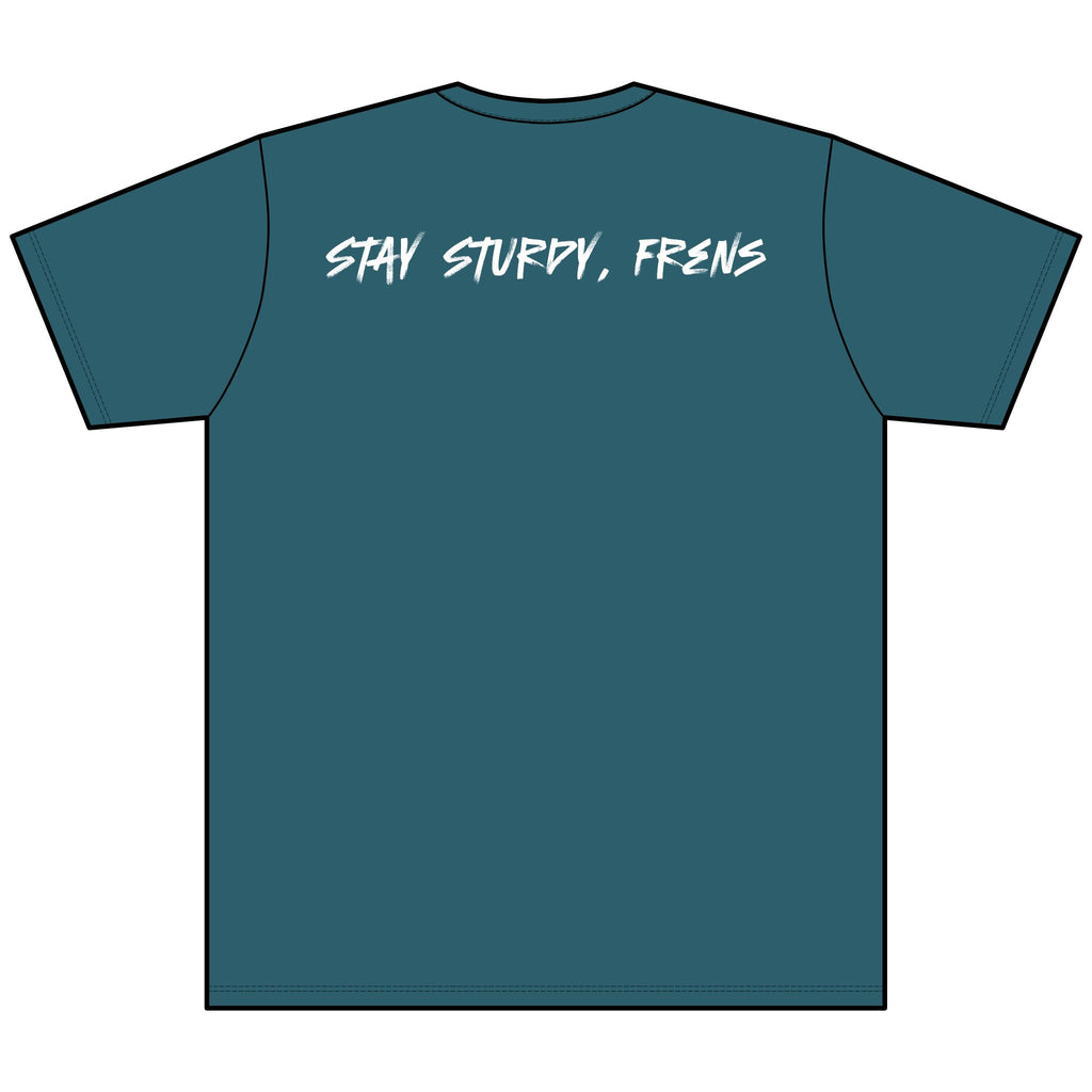 Stay Sturdy, Frens Crest Heather V-Neck Tee