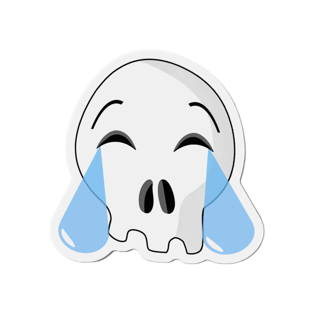 Laughing Crying Skull Magnet