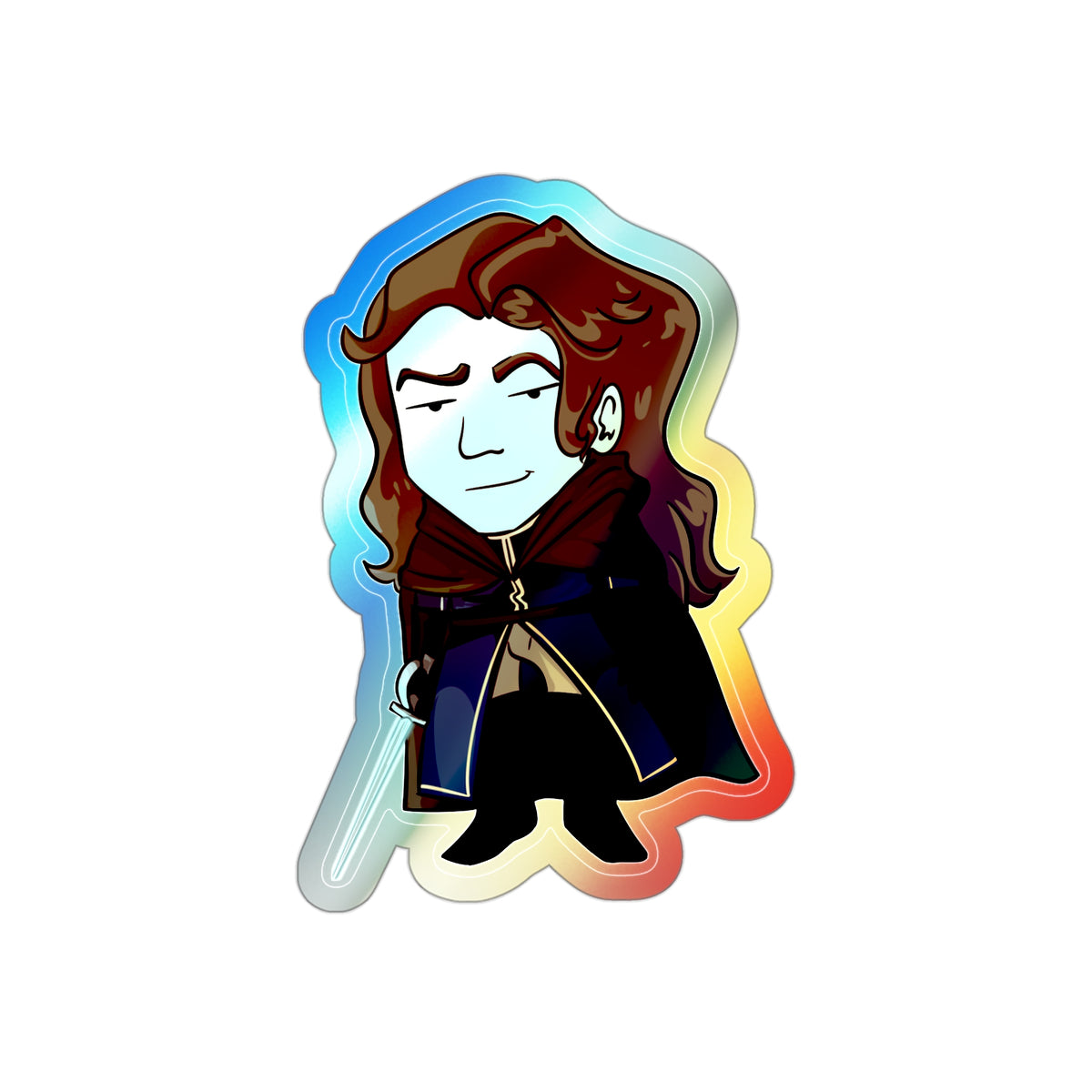 Cello Holographic Sticker (Chibi-Style)