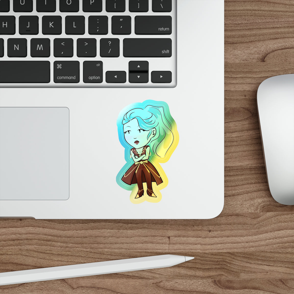Dalia Holographic Sticker (Chibi-Style)