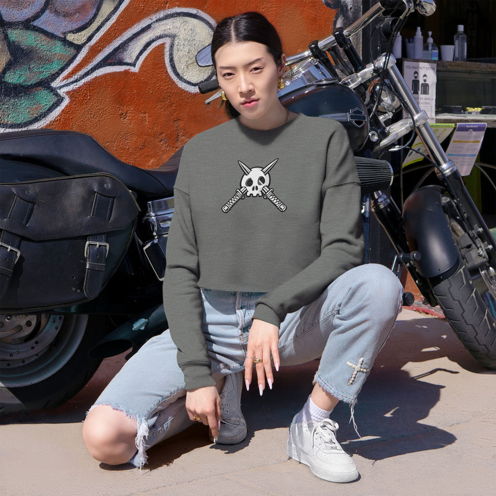 Trench Logo Cropped Sweatshirt