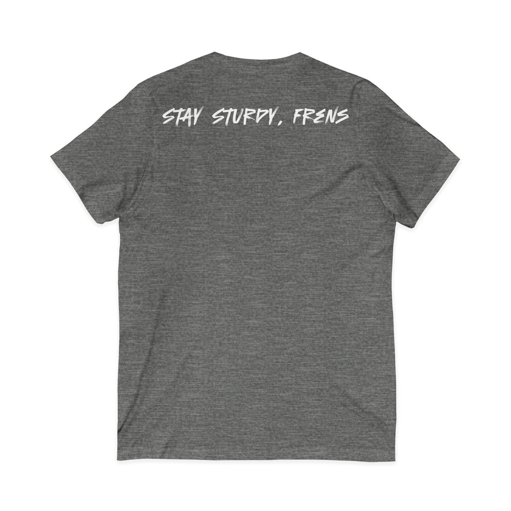 Stay Sturdy, Frens Crest V-Neck Tee