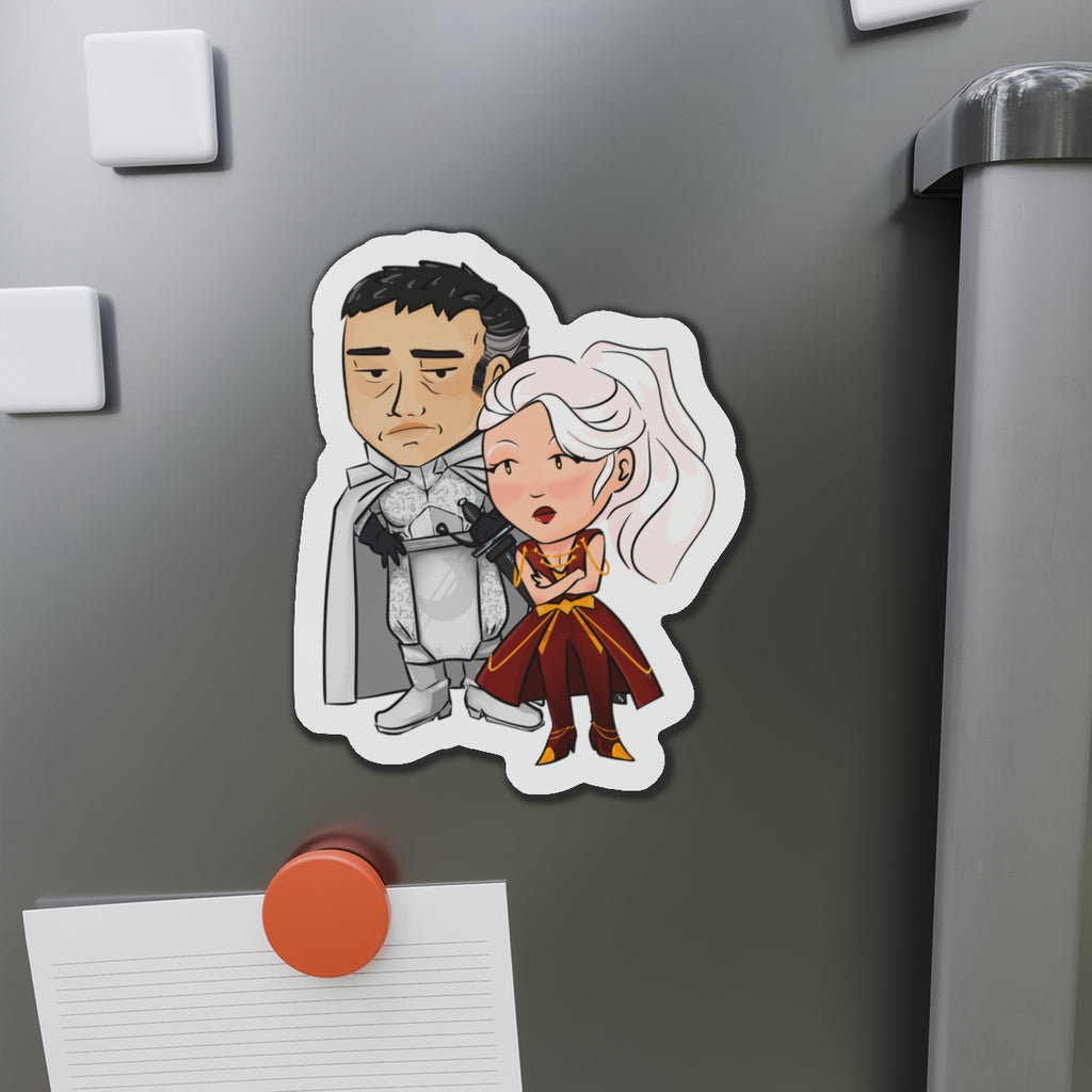 Dalia and Rook Magnet (Chibi-Style)