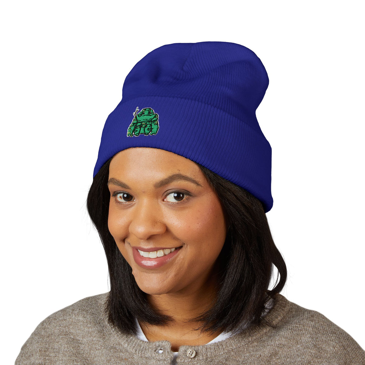 Big Izzy Embroidered Beanie (Chibi-Style)