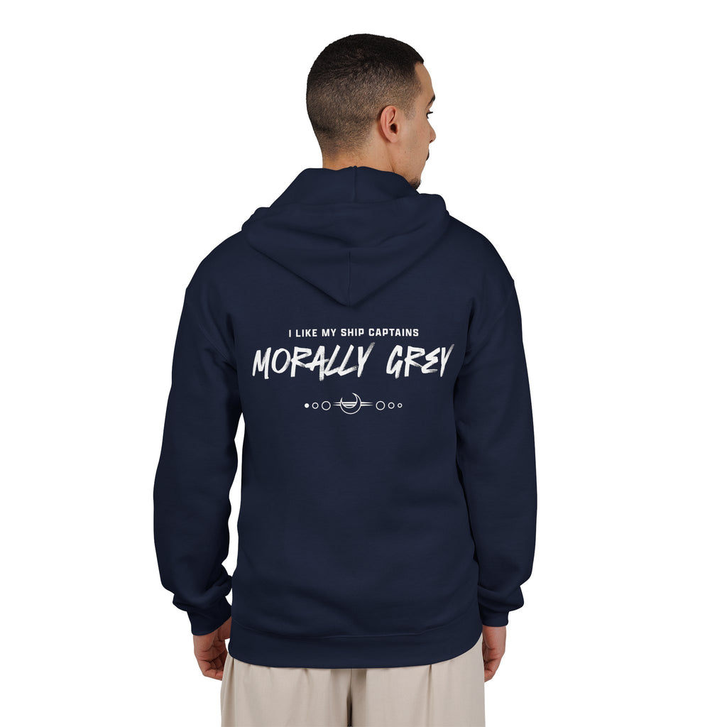I Like My Ship Captains Morally Grey Zip Hoodie