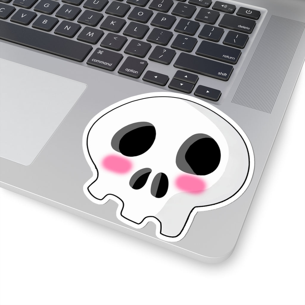 Shy Skull Sticker
