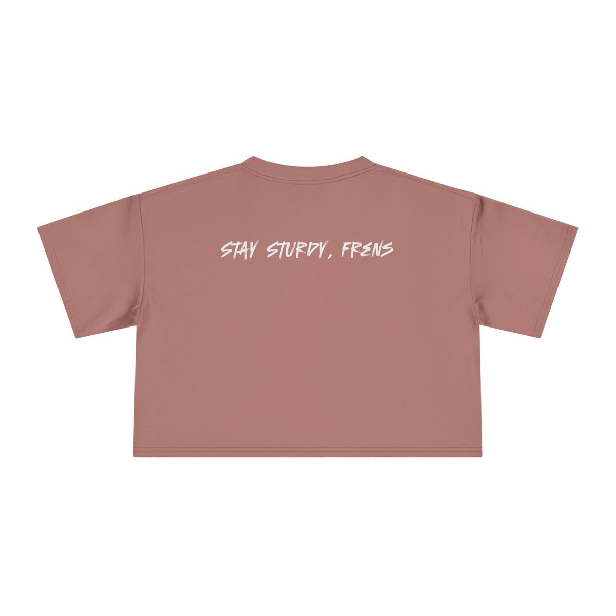 Stay Sturdy, Frens Crest Crop Tee