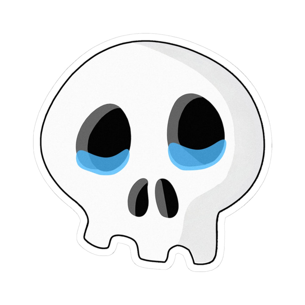 Sad Tears Skull Sticker
