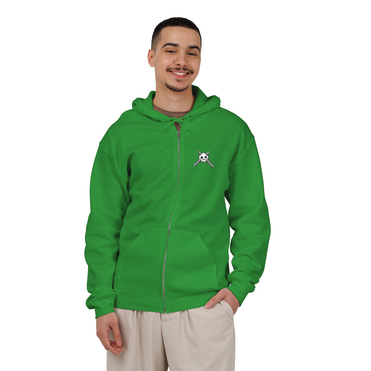 Trench Logo Zip Hoodie