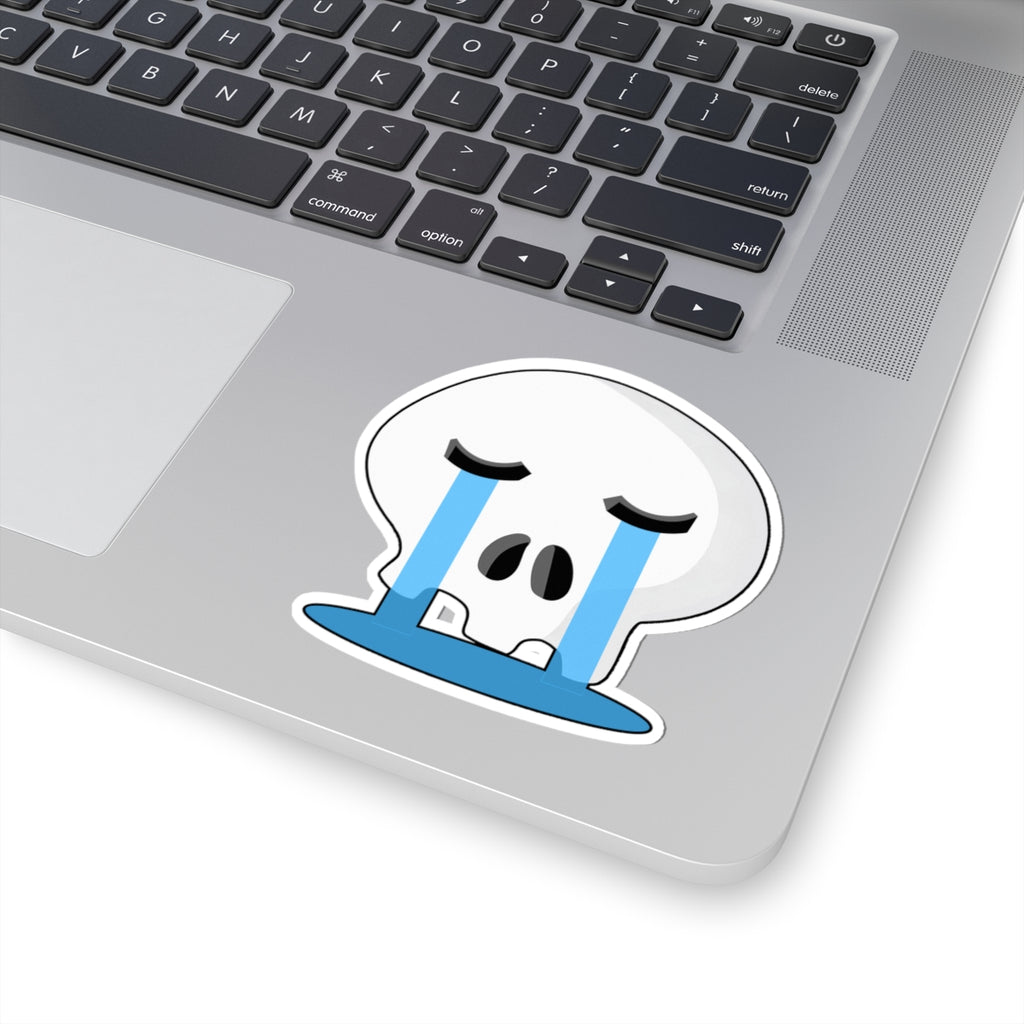 Crying Skull Sticker