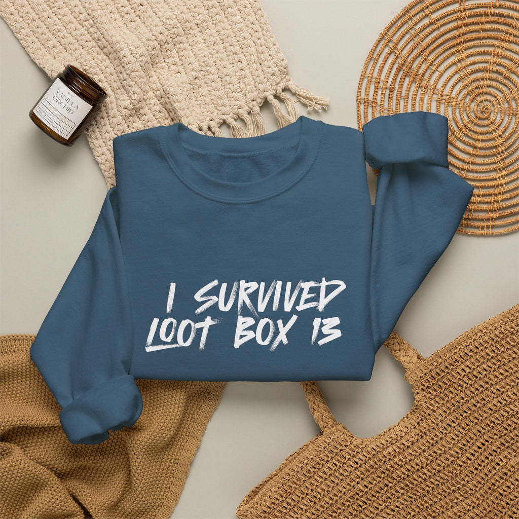 I Survived Loot Box 13 Crewneck Sweatshirt - Colors