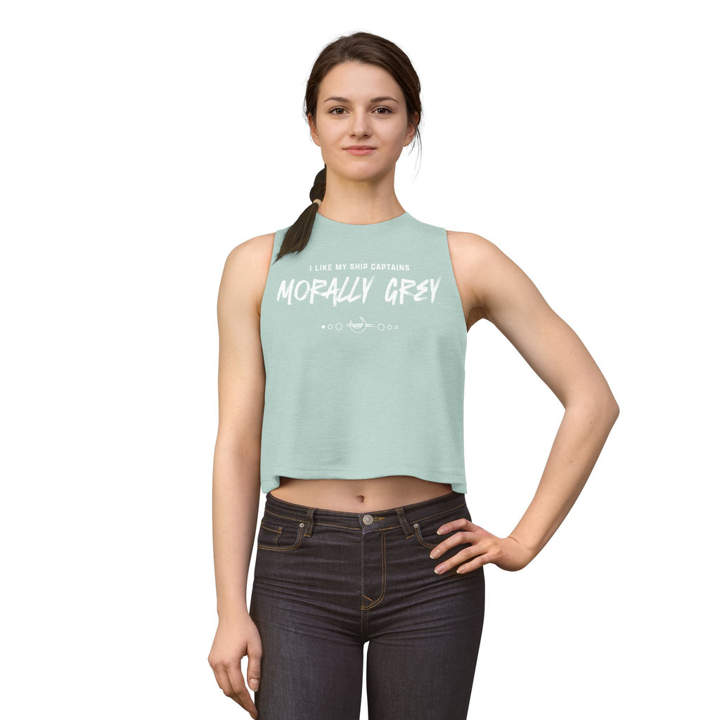 I Like My Ship Captains Morally Grey Crop Top