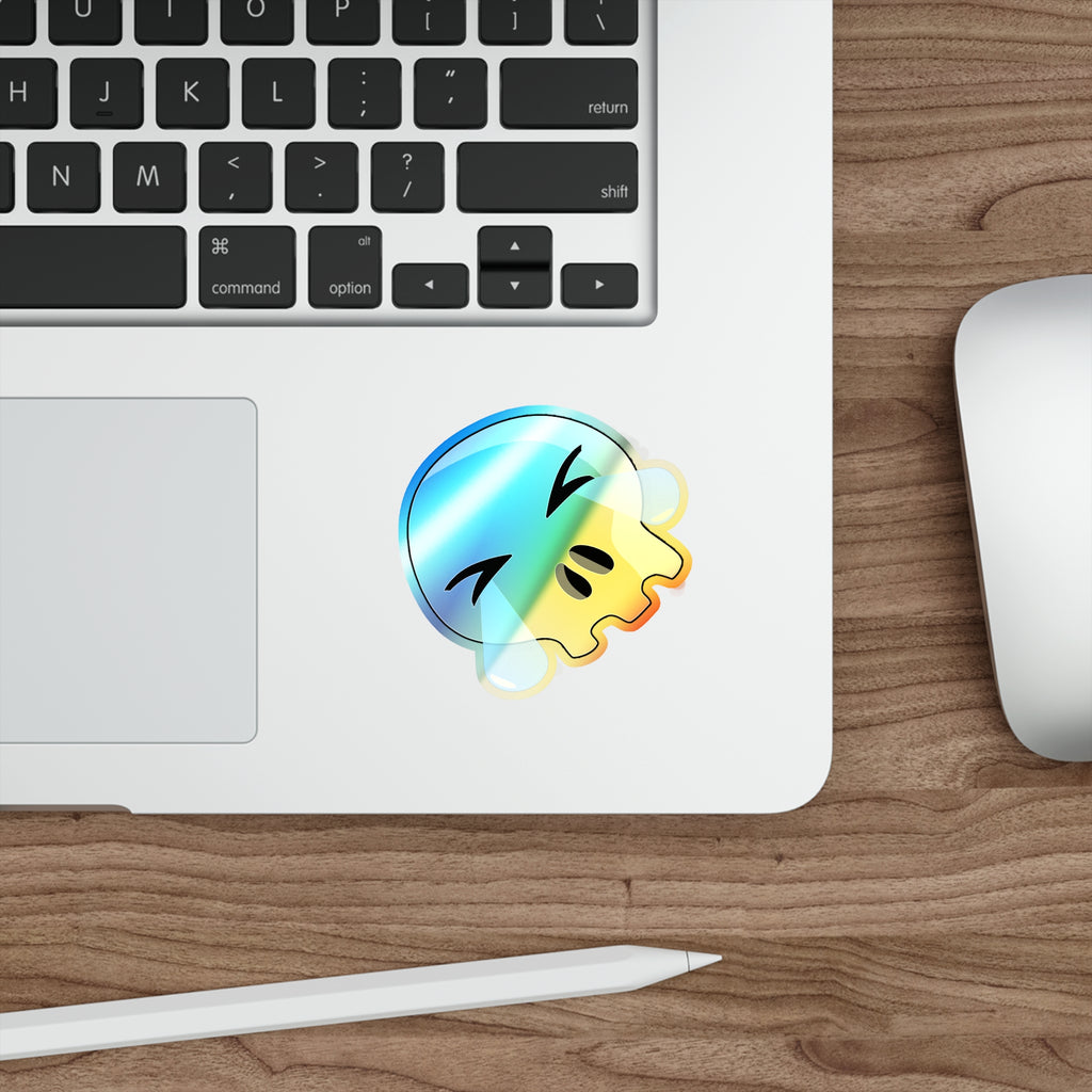 ROFL Skull Holographic Sticker
