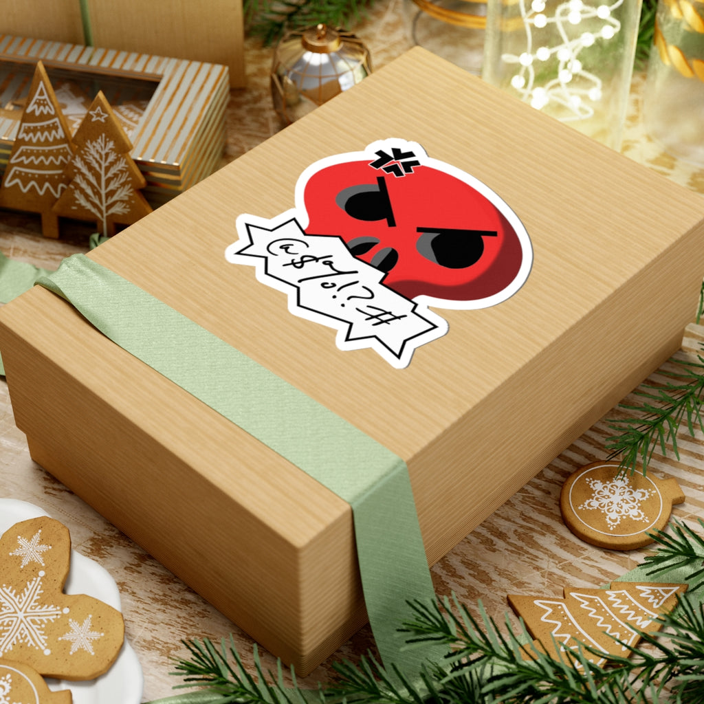 Cursing Skull Sticker