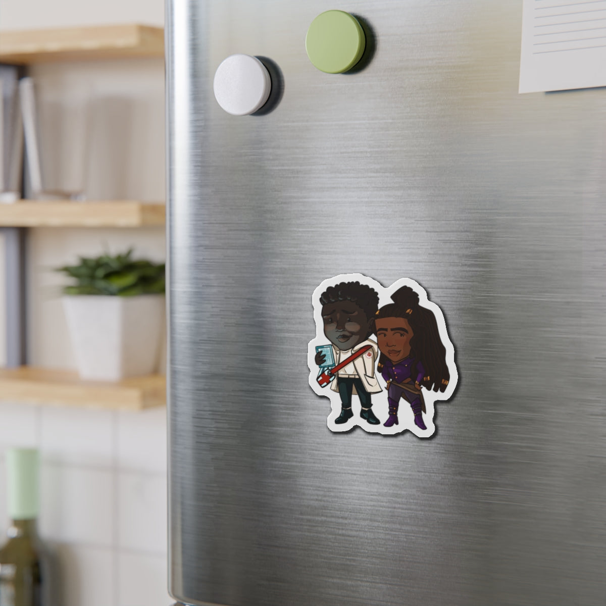 Minn and Farlow Magnet (Chibi-Style)