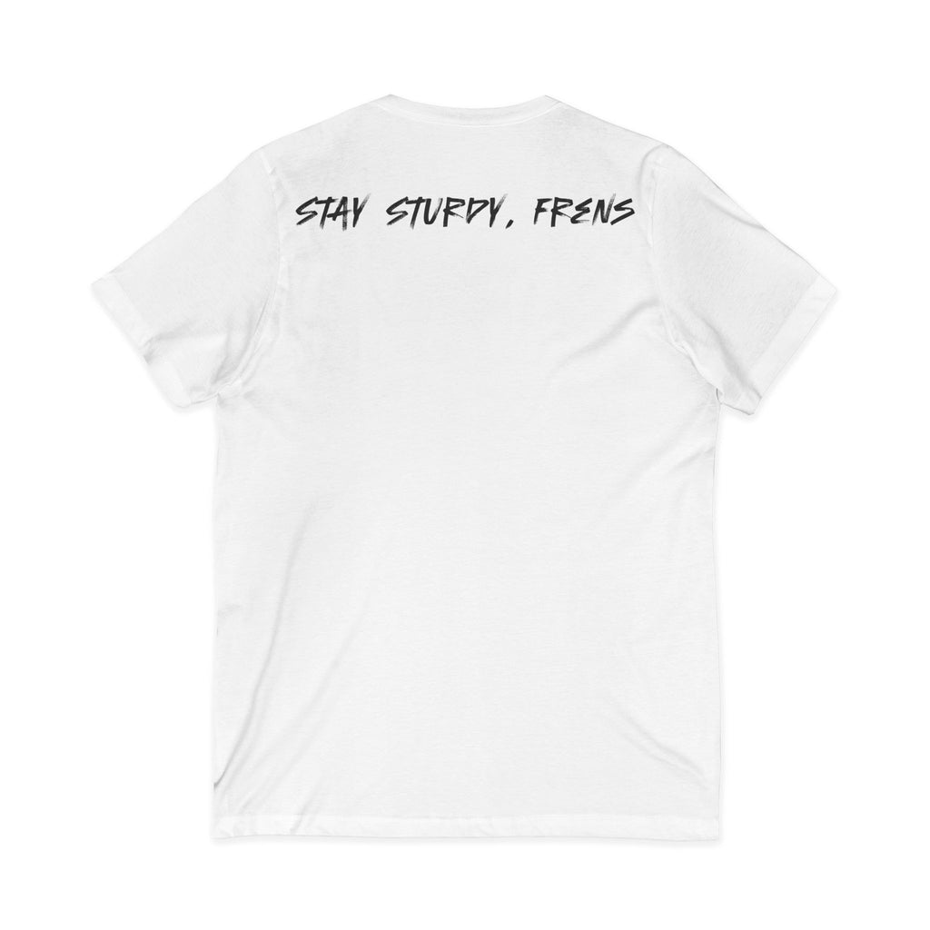 Stay Sturdy, Frens Crest V-Neck Tee