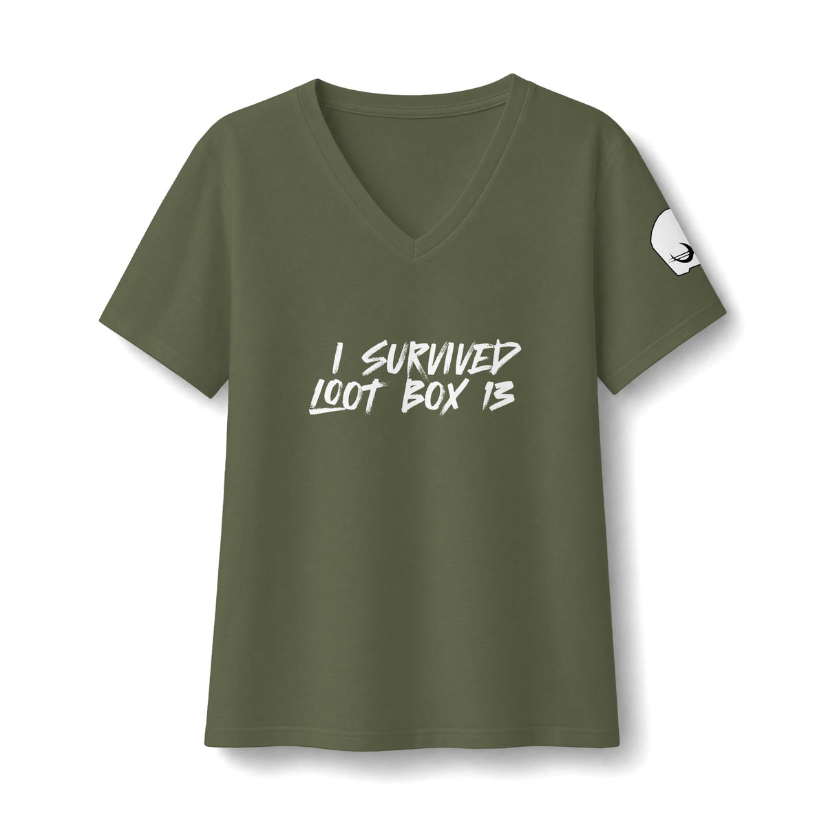I Survived Loot Box 13 Women's Relaxed V-Neck Tee
