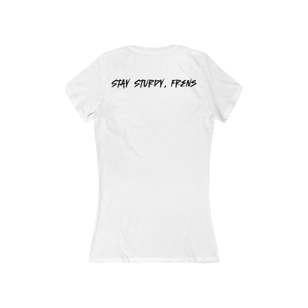 Stay Sturdy, Frens Crest Women's Deep V-Neck Tee