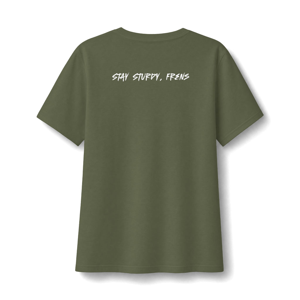Stay Sturdy, Frens Crest Women's Relaxed V-Neck Tee