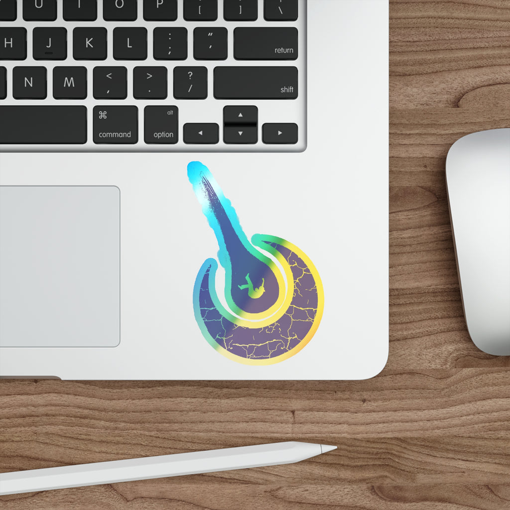 Maurice Africh Logo Holographic Sticker (Violet)