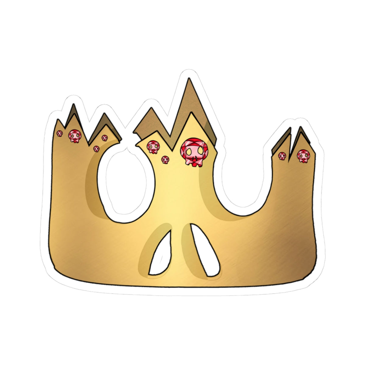 Crown Skull Sticker