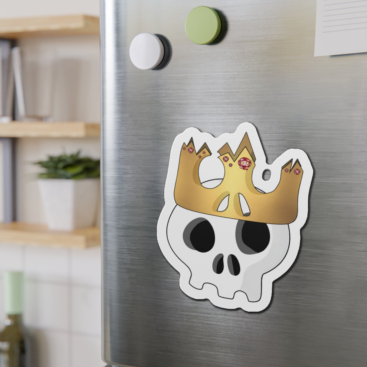 King & Queen Crown Skull Magnet
