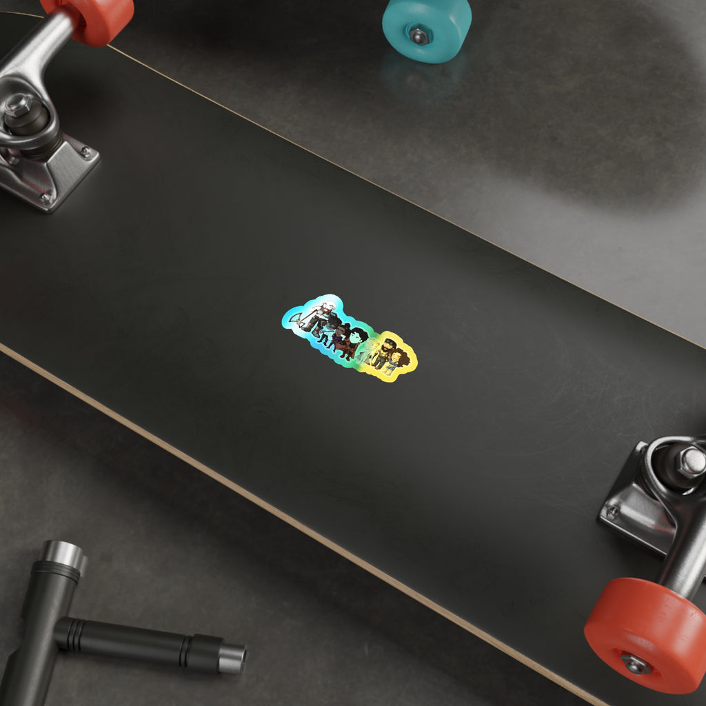 The Crew Holographic Sticker (Chibi-Style)