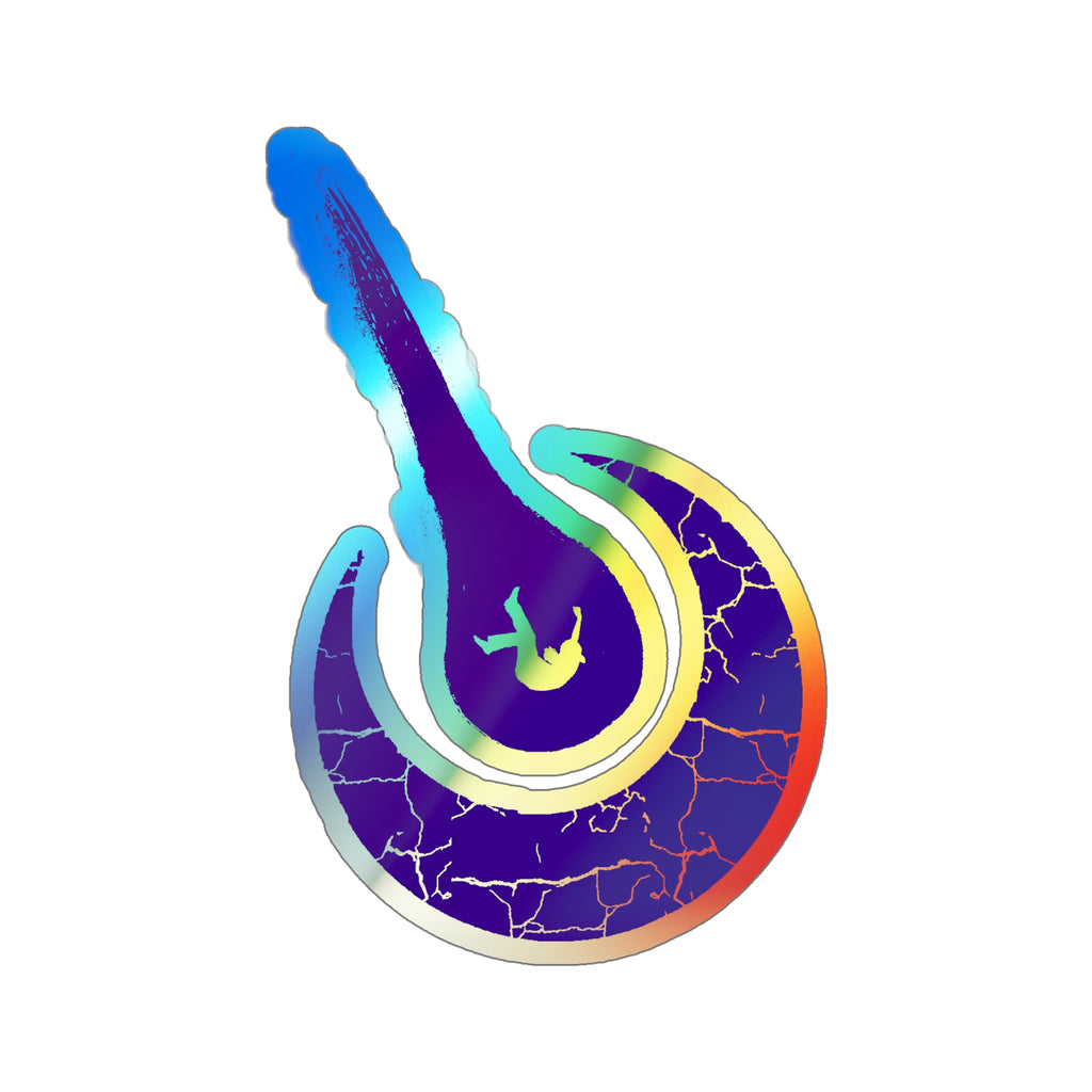 Maurice Africh Logo Holographic Sticker (Violet)