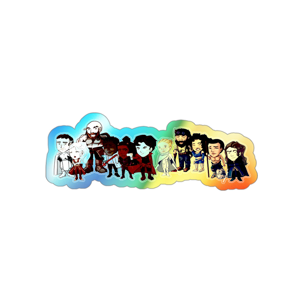 Everybody Holographic Sticker (Chibi-Style)