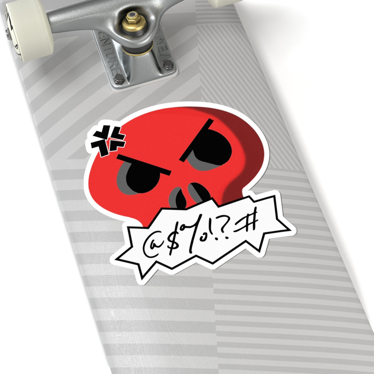Cursing Skull Sticker