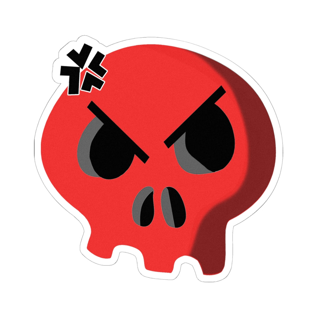 Angry Skull Sticker