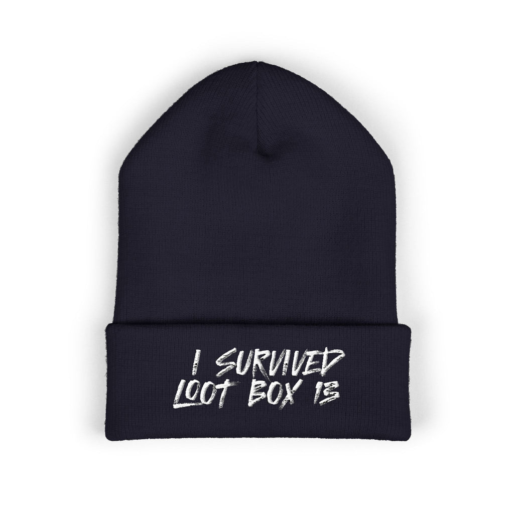 I Survived Loot Box 13 Embroidered Beanie
