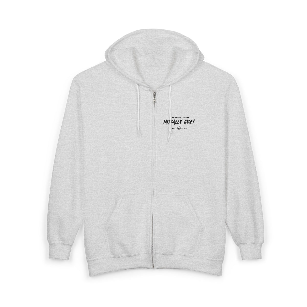 I Like My Ship Captains Morally Grey Zip Hoodie