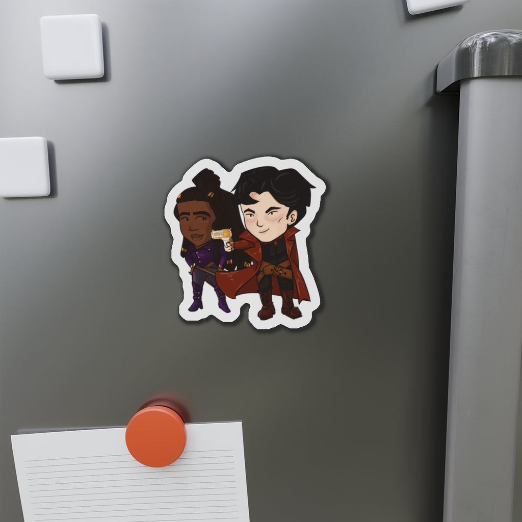 Grey and Minn Magnet (Chibi-Style)
