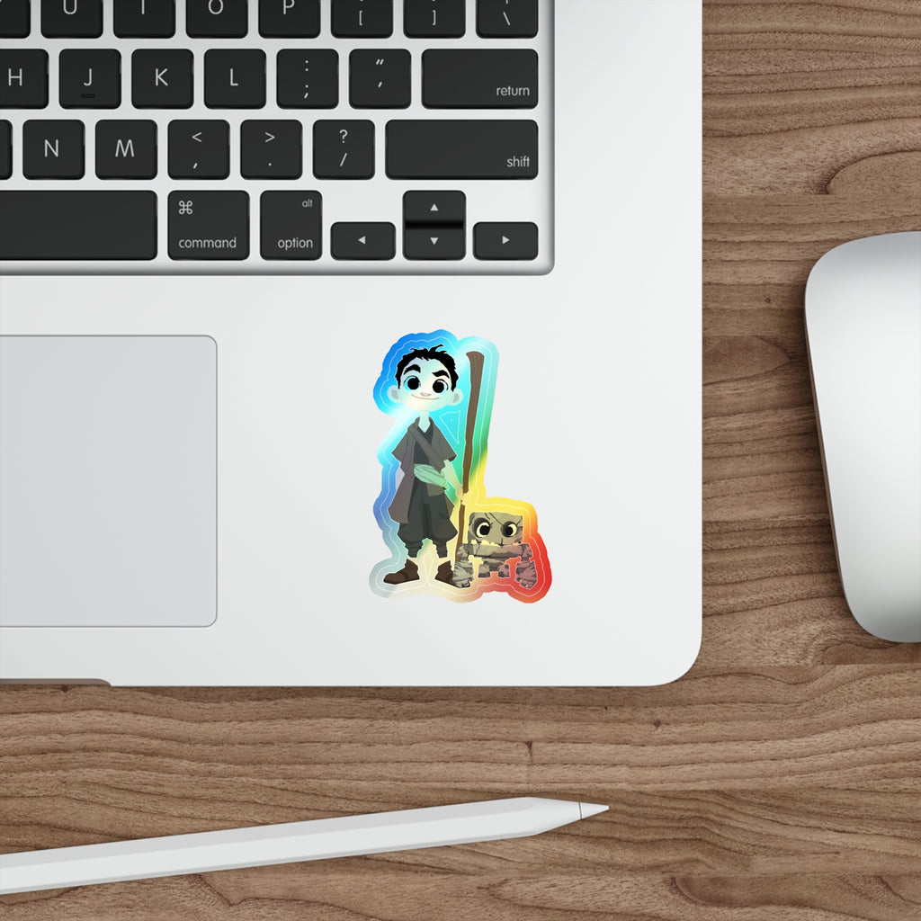 Eddie and Izzy Holographic Sticker (Kid Crew)