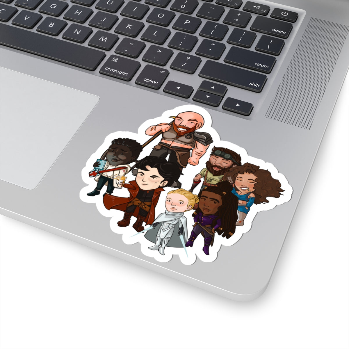 The Crew Huddle Sticker (Chibi-Style)