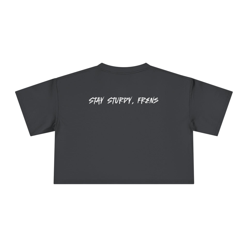 Stay Sturdy, Frens Crest Crop Tee