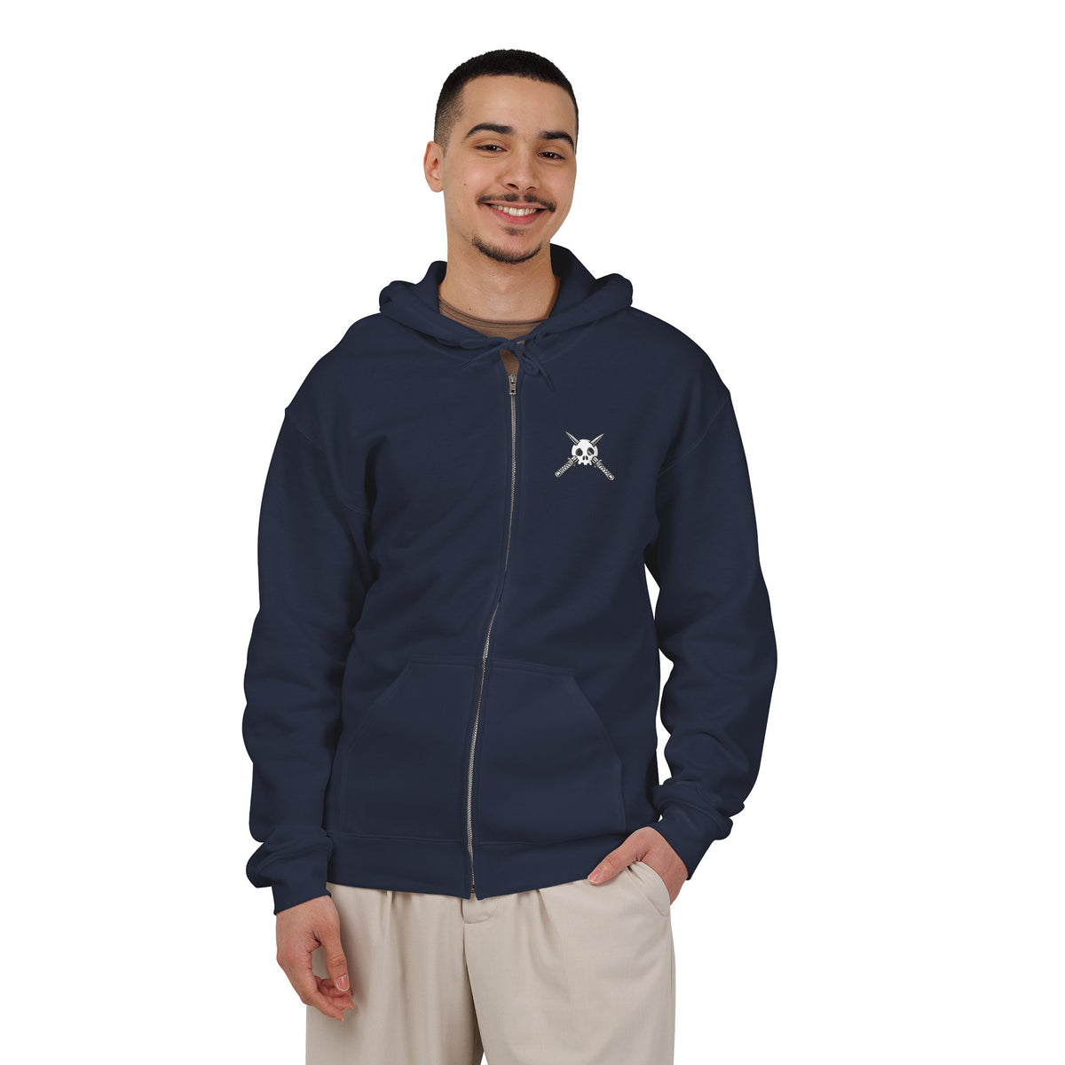 Trench Logo Zip Hoodie