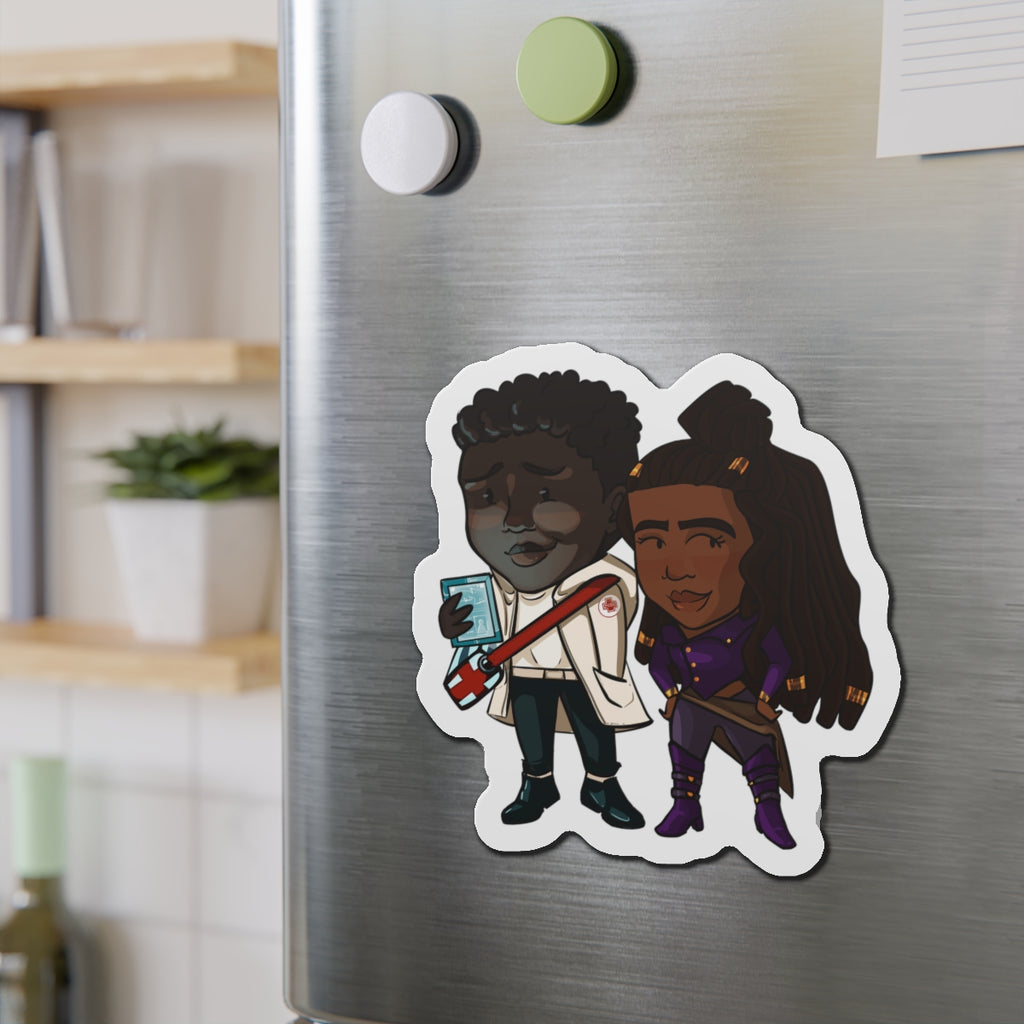 Minn and Farlow Magnet (Chibi-Style)