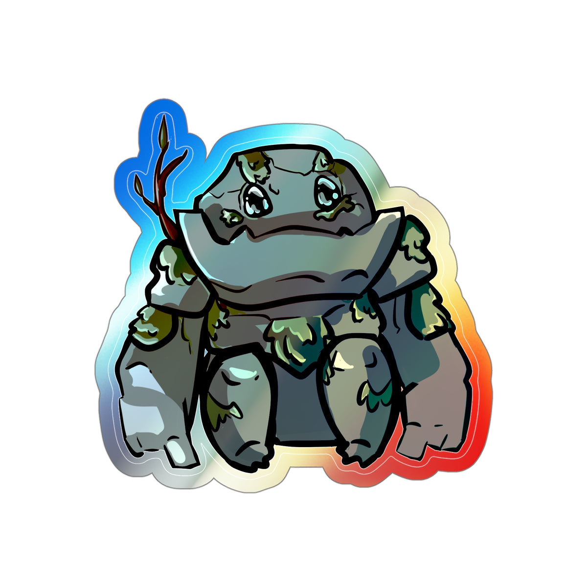 Big Izzy Holographic Sticker (Chibi-Style)