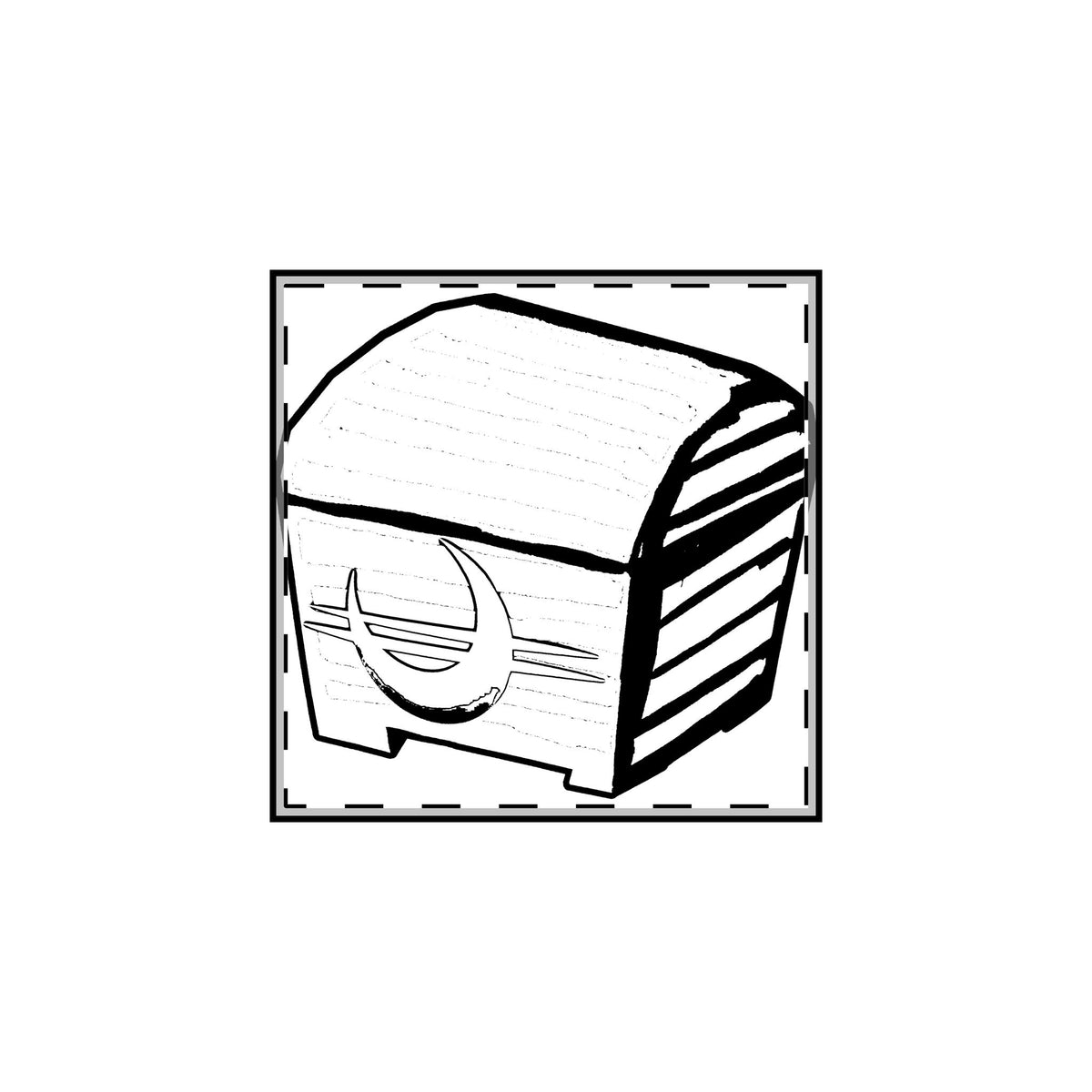 Loot Box 0 Engraved Pin